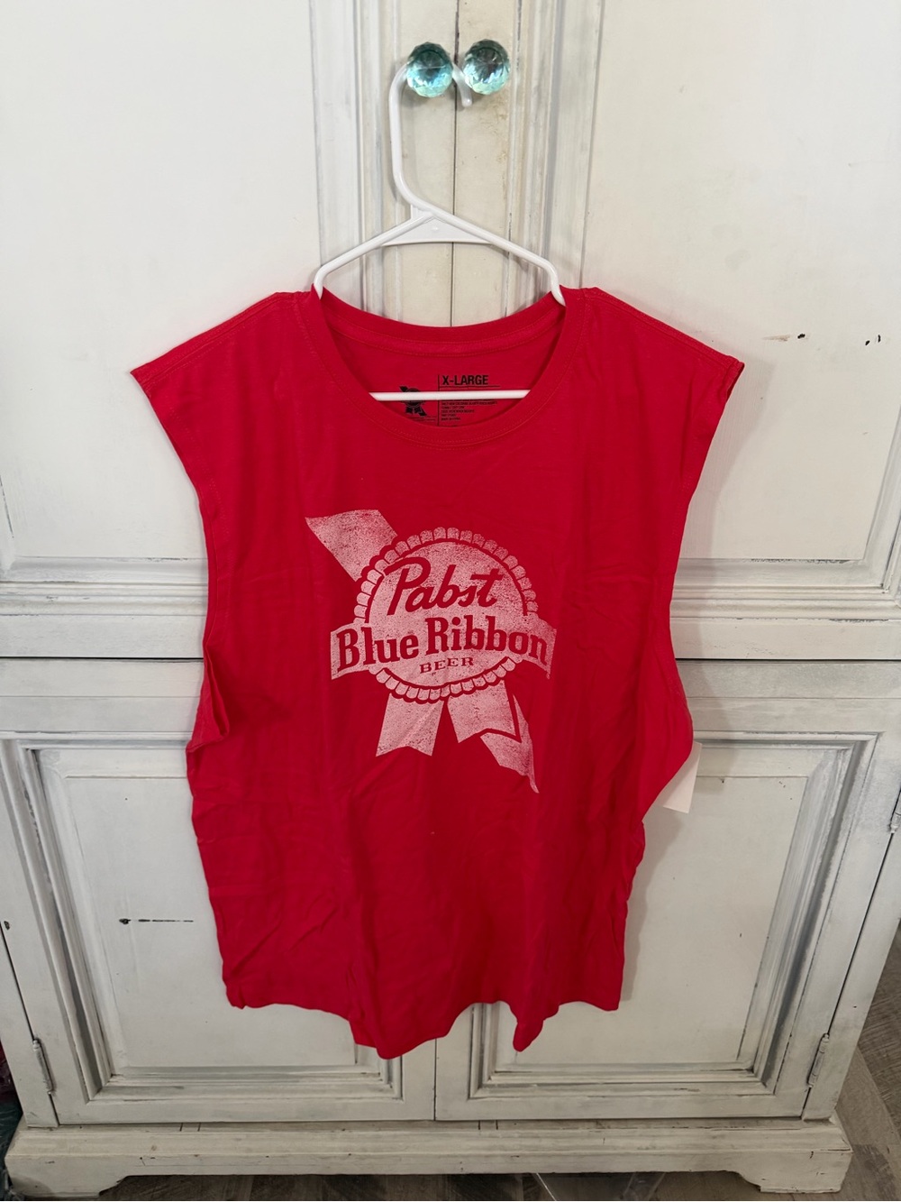 Pabst Blue Ribbon Men’s Red Graphic Short Sleeve Tee